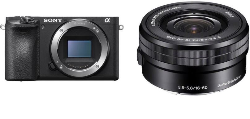Digitální fotoaparát Sony Alpha A6400 + E PZ 16–50 mm f/3,5–5,6 OSS černý