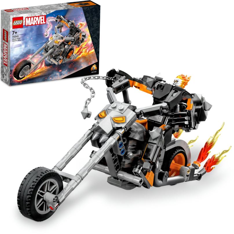 LEGO stavebnice LEGO® Marvel 76245 Robotický oblek a motorka Ghost Ridera