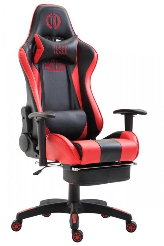 Herní židle BHM GERMANY Boavista, syntetická kůže, černá /červená