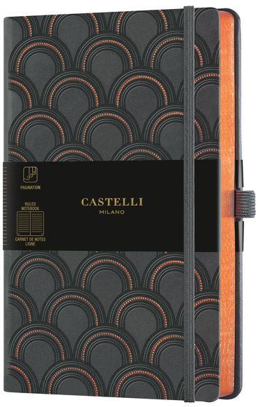 Zápisník CASTELLI MILANO Copper&Gold Deco, velikost M Copper