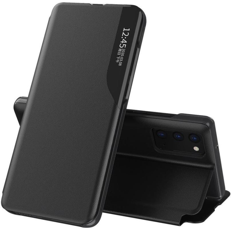 Pouzdro na mobil Eco Leather View knížkové pouzdro na Samsung Galaxy A32 4G, černé
