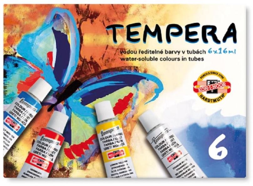 Tempery Temperové barvy KOH 6 x 16ml - 162547