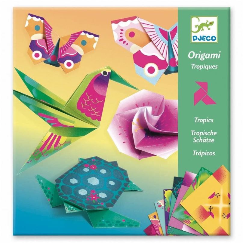 Origami Origami neonové Tropy