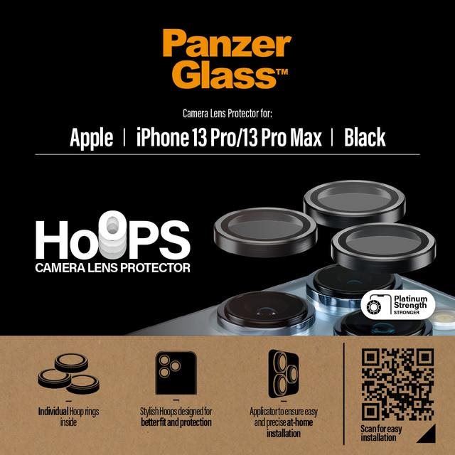 Ochranné sklo na objektiv PanzerGlass HoOps Apple iPhone 13 Pro/13 Pro Max - ochranné kroužky pro čočky fotoaparátu