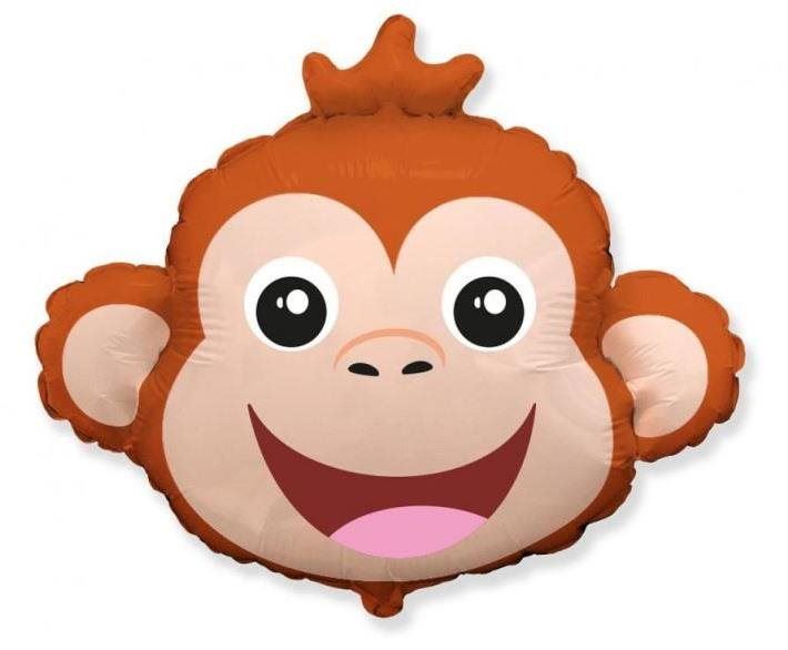 Balonky Balón foliový opice - opička - safari - 68 cm
