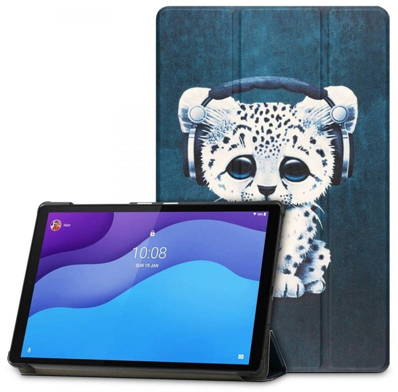 Pouzdro na tablet Tech-Protect Smartcase pouzdro na Lenovo Tab M10 10.1'' 2nd Gen, cat