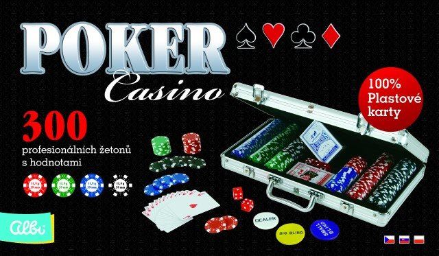 Karetní hra Poker casino 300 žetonů
