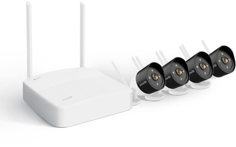 Kamerový systém Tenda K4W-3TC Video Security Kit 2K camera 3MP, Wi-Fi, IP66, Android, iOS, Color night vision + soun