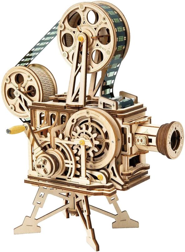 3D puzzle ROBOTIME Rokr 3D dřevěné puzzle Mechanický filmový projektor 183 dílků