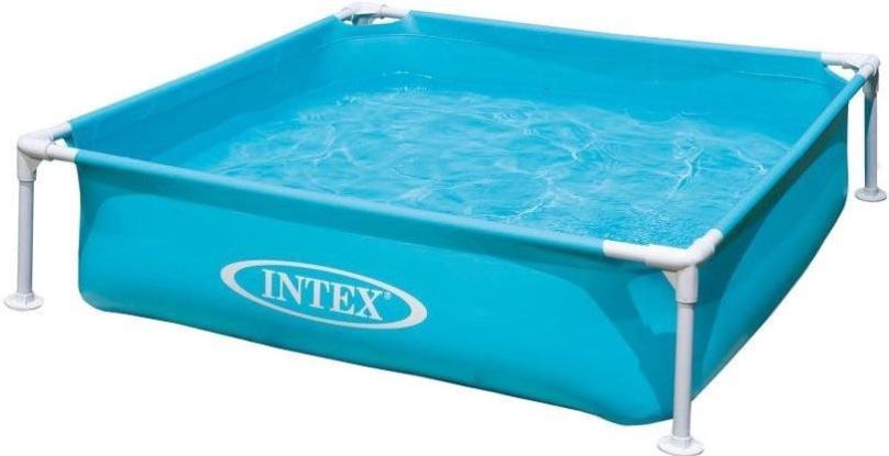 Dětský bazén Intex bazén 57173, skládací, modrý, mini, 122 cm x 122 cm x 30 cm