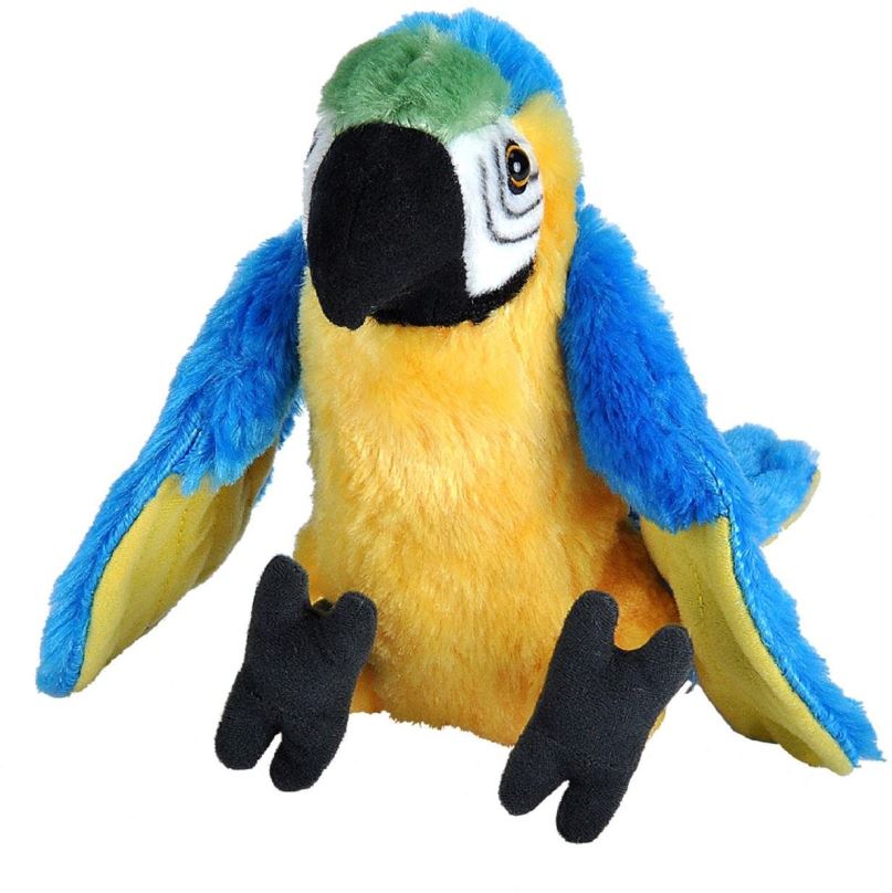 Plyšák WILD REPUBLIC plyšový Papoušek žluto modrý 20 cm