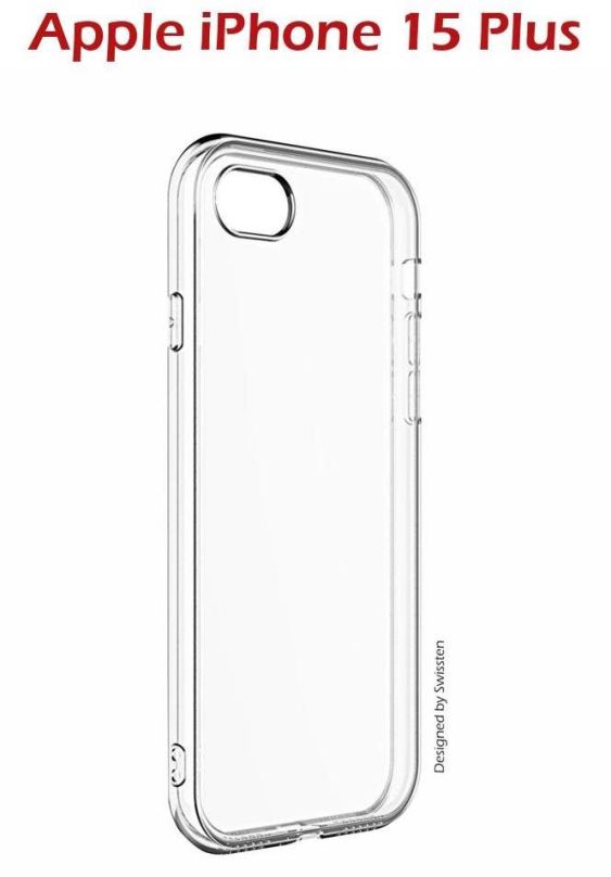 Kryt na mobil Swissten Clear Jelly pro Apple iPhone 15 Plus transparentní