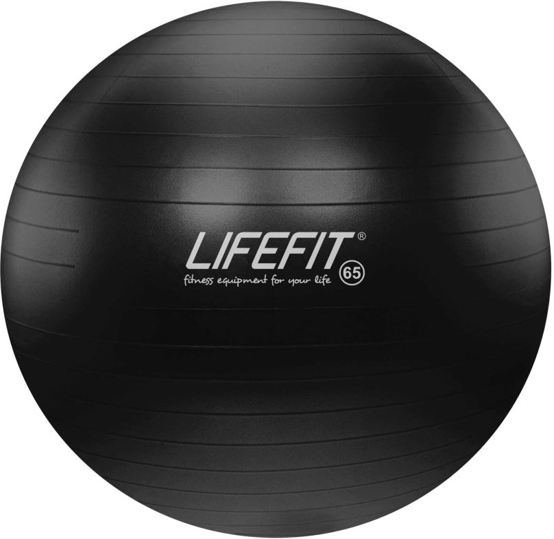 Gymnastický míč Lifefit anti-burst 65 cm, černý