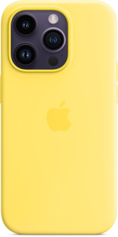 Kryt na mobil Apple iPhone 14 Pro Silikonový kryt s MagSafe kanárkově žlutý