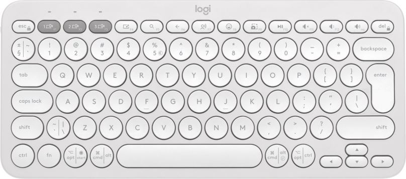 Klávesnice Logitech Pebble Keyboard 2 K380s, Off-white - US INTL