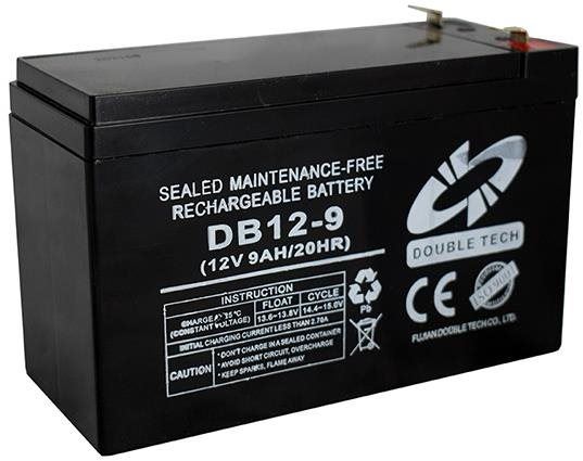 Baterie pro záložní zdroje Double Tech Bezúdržbový olověný akumulátor DB12-9, 12V, 9Ah