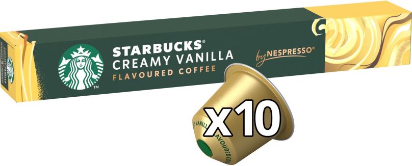 Kávové kapsle STARBUCKS® by NESPRESSO® Creamy Vanilla Flavoured Coffee, 10 kapslí v balení