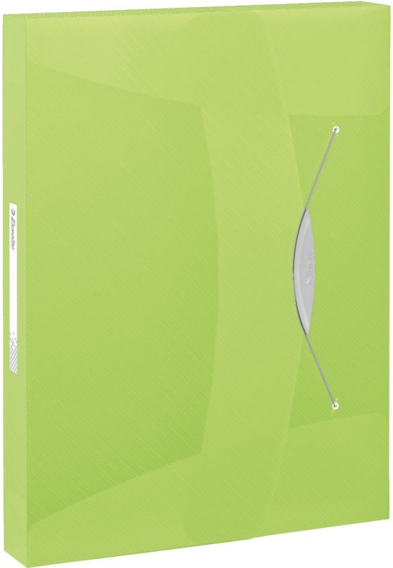 Desky na dokumenty ESSELTE VIVIDA A4 s gumičkou, transparentní zelená