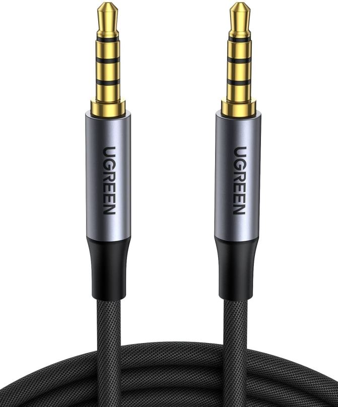 Audio kabel Ugreen 3.5mm 4-Pole M/M Audio Cable Alu Case 2m