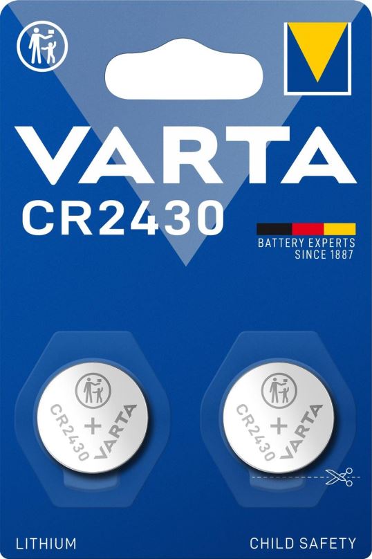 Knoflíková baterie VARTA speciální lithiová baterie CR2430 2ks