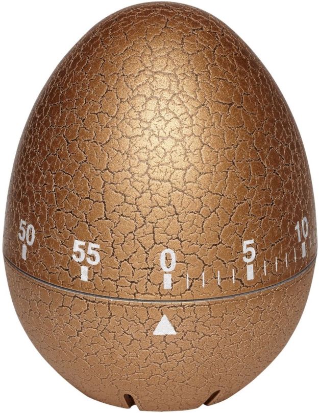 Minutka TFA Mechanická minutka 38.1033.53 – vajíčko popraskané zlaté