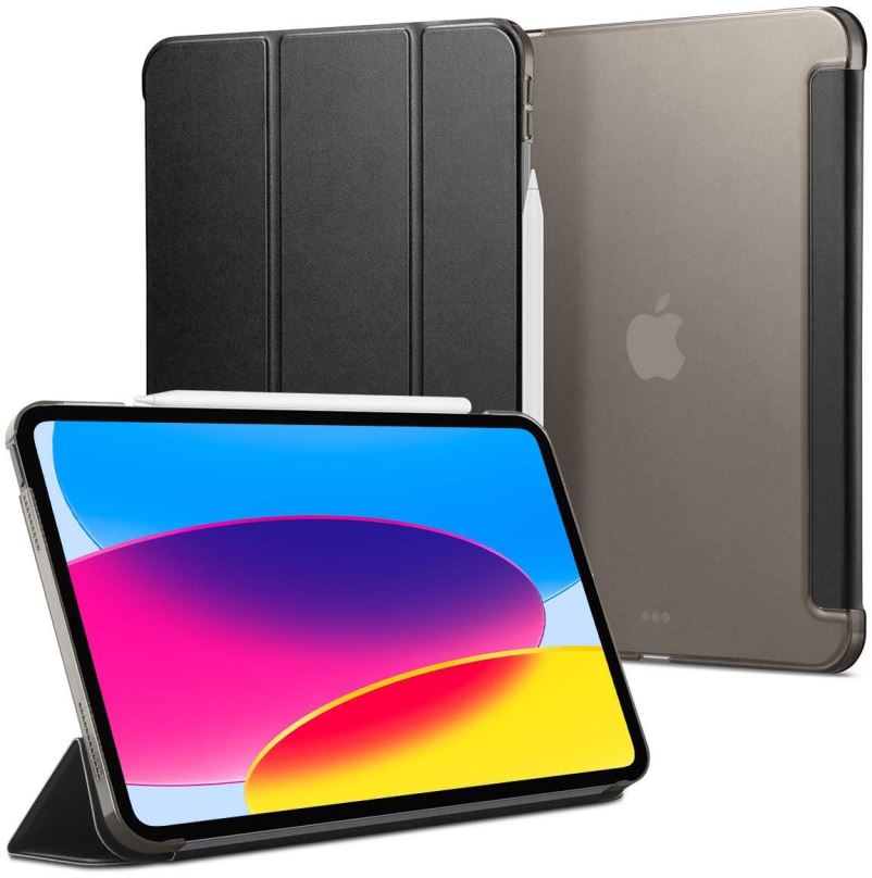 Pouzdro na tablet Spigen Smart Fold Black iPad 10.9" 2022