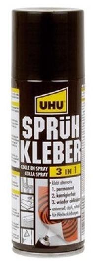 Lepidlo UHU Spray 3 v 1, 200 ml