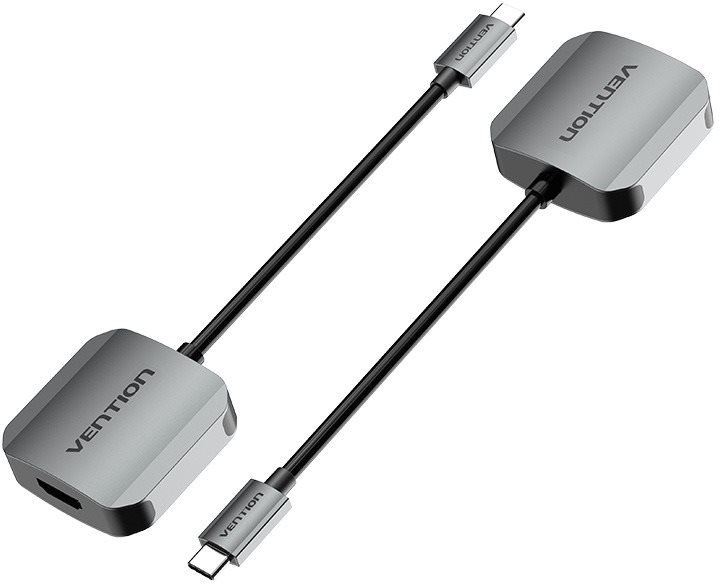 Redukce Vention USB-C to HDMI Converter 0.15M Gray Aluminum Alloy Type