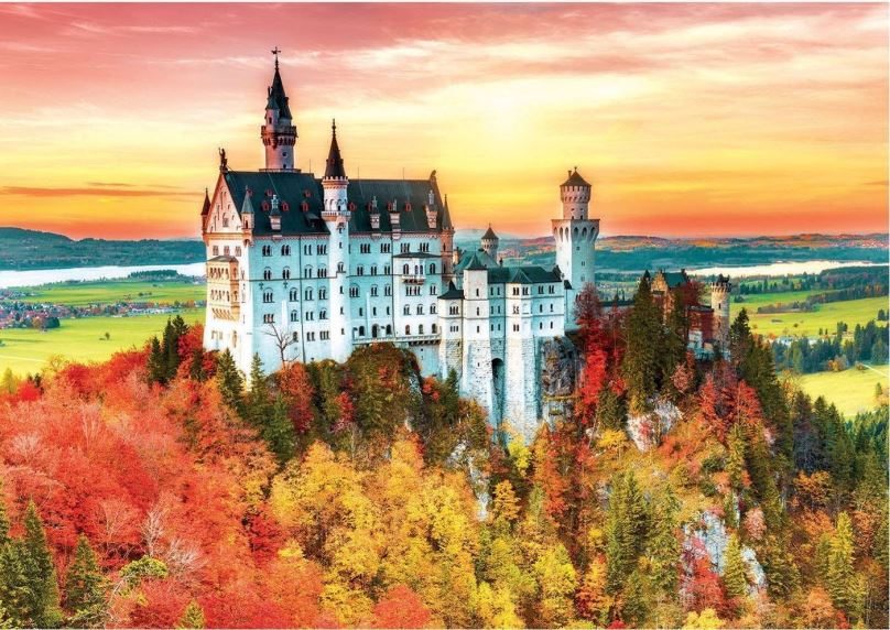 Puzzle Educa Puzzle Podzim v Neuschwansteinu 1500 dílků