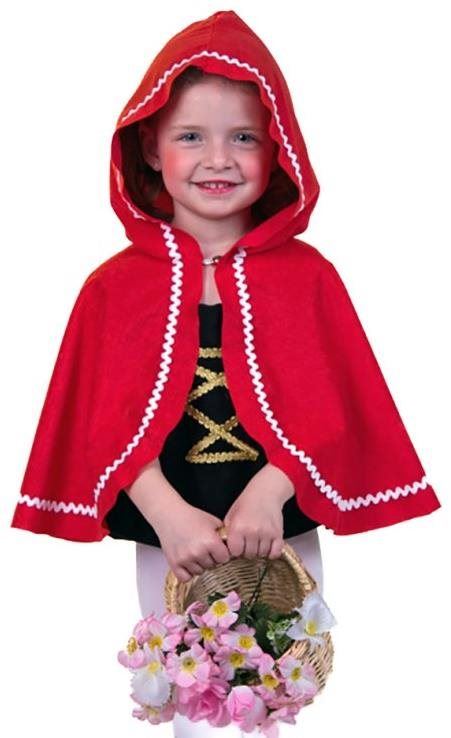 Kostým PTAKOVINY Kapuce s pláštěm na karkulku - dětská