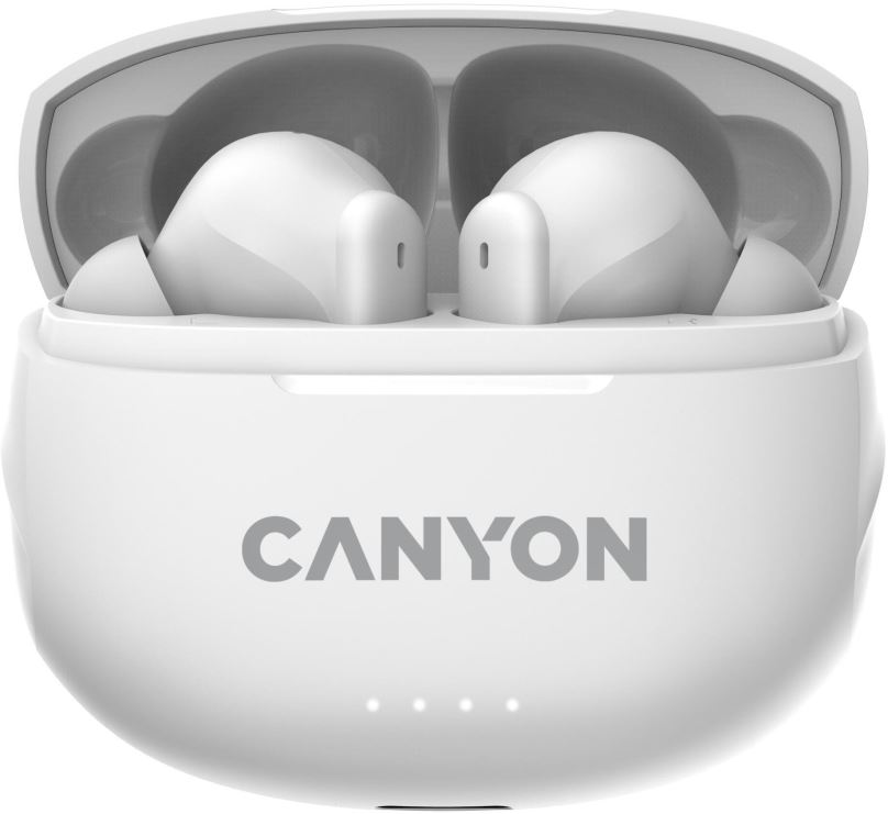 Bezdrátová sluchátka Canyon TWS-8 BT, bílé
