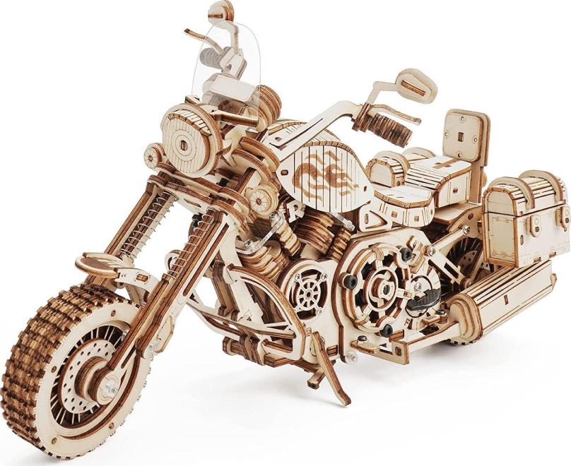 3D puzzle ROBOTIME Rokr 3D dřevěné puzzle Cruiser Motorcycle 420 dílků