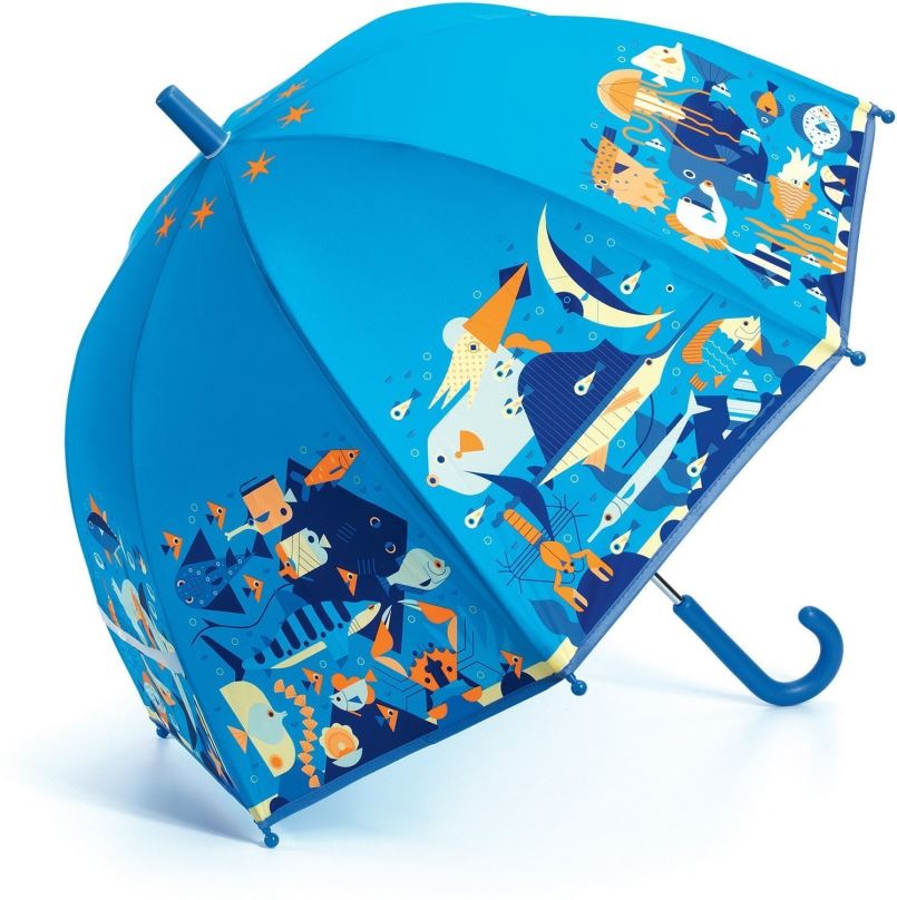 Dětský deštník Djeco Krásný designový deštník - Mořský svět