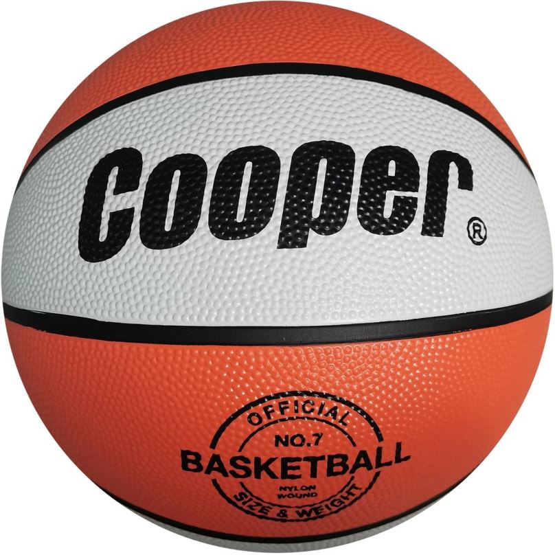 Basketbalový míč COOPER B3400 WHITE/ORANGE vel. 7