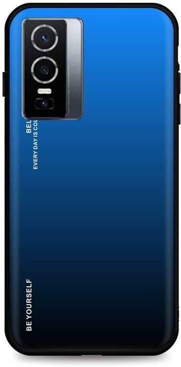 Kryt na mobil TopQ Kryt LUXURY Vivo Y76 5G pevný duhový modrý 72288