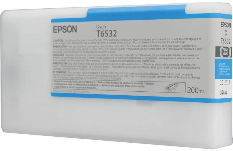 Cartridge Epson T6532 azurová