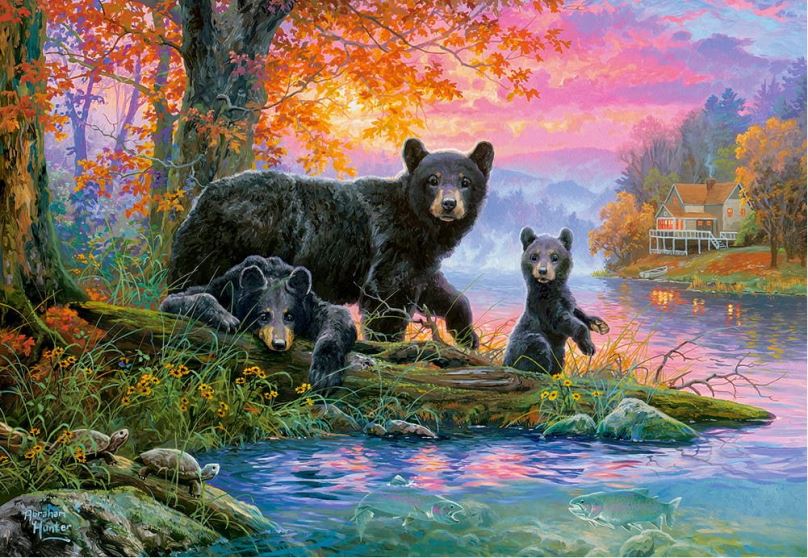 CASTORLAND Puzzle Medvědi na lovu 1000 dílků