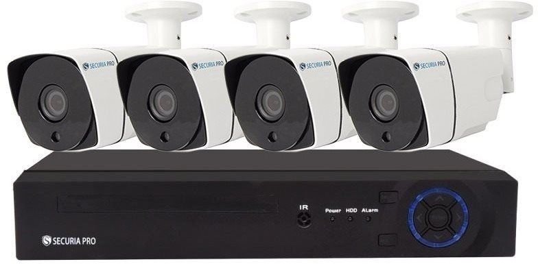 Kamerový systém Kamerový systém Securia Pro IP 5MPx NVR4CHV5-W, bez disku