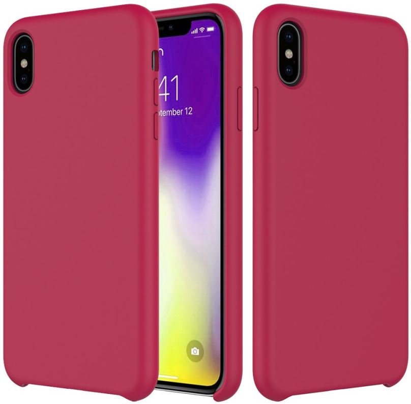 Kryt na mobil Epico Silicone pro iPhone XR - tmavě růžová