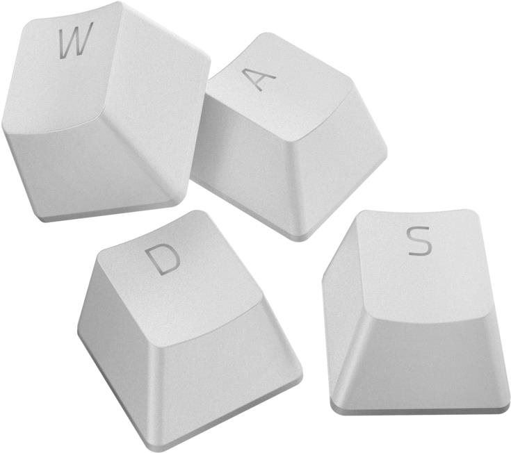 Náhradní klávesy Razer PBT Keycap Upgrade Set - Mercury White