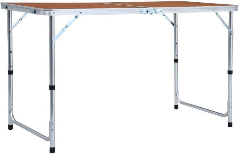 Kempingový stůl Skládací kempingový stůl hliník 120 x 60 cm
