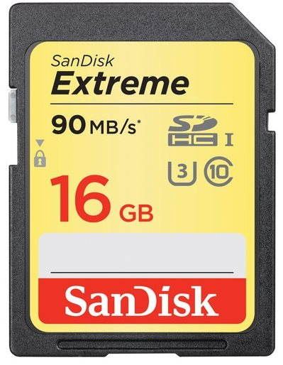 Paměťová karta SanDisk SDHC 16GB Extreme