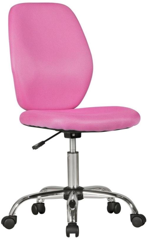 Dětská židle k psacímu stolu BRÜXXI Jerena, siťovina, růžová