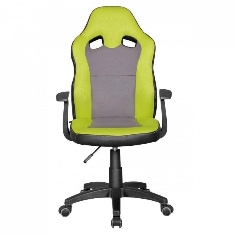 Dětská židle k psacímu stolu BRÜXXI Speedy, syntetická kůže, zelená