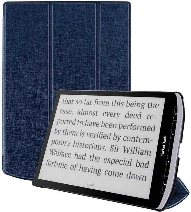Pouzdro na čtečku knih B-SAFE Stand 1325, pouzdro pro PocketBook InkPad X, tmavě modré