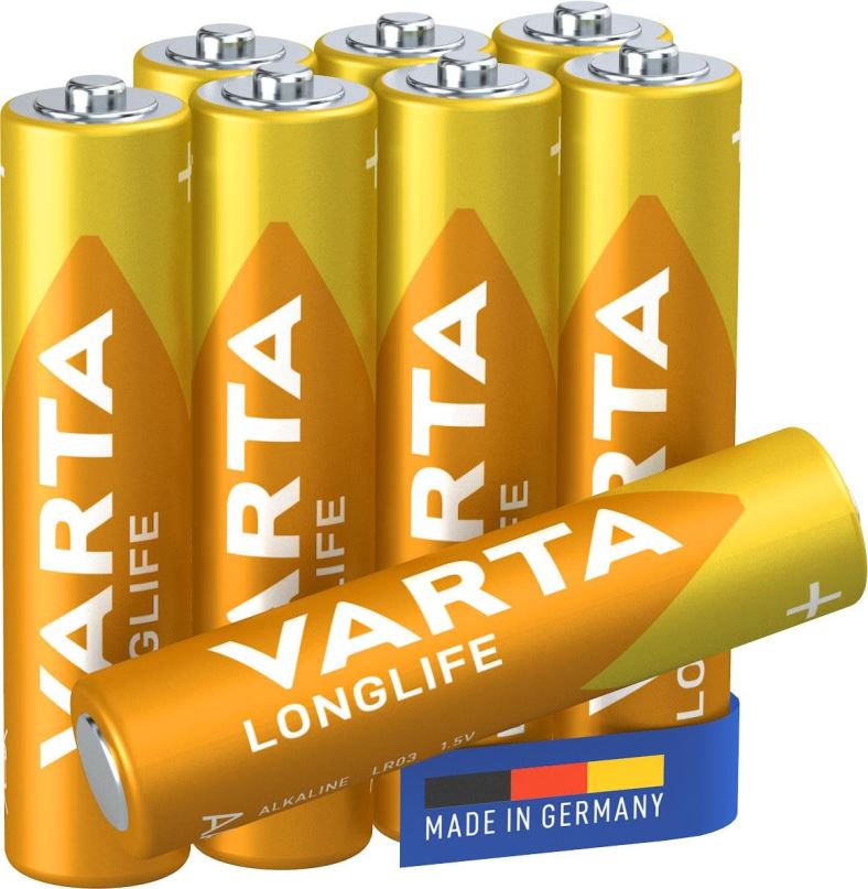 Jednorázová baterie VARTA alkalická baterie Longlife AAA 8ks