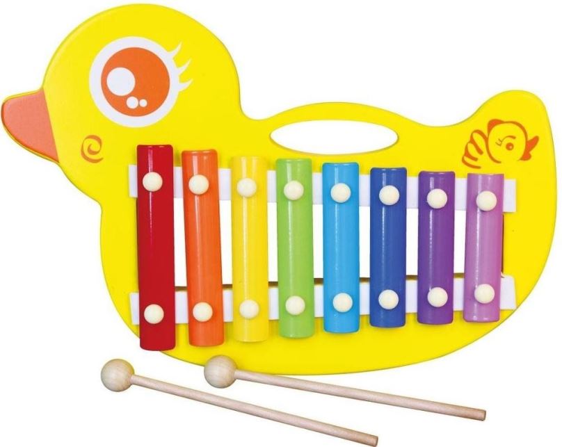 Xylofon pro děti Dřevěný xylofon - kačenka