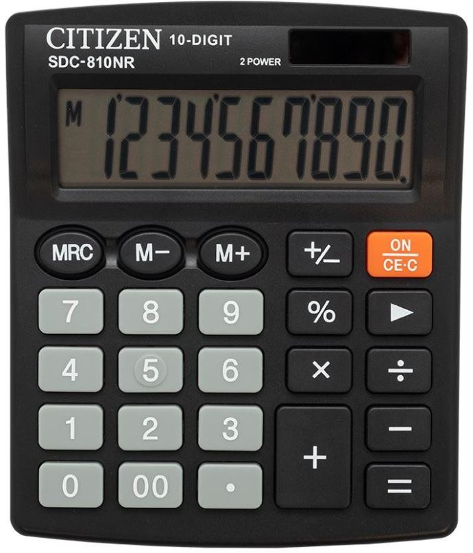 Kalkulačka CITIZEN SDC810NR černá