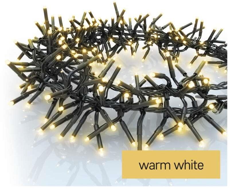 Světelný řetěz EMOS LED vánoční řetěz – ježek, 7,2 m, venkovní i vnitřní, teplá bílá, programy