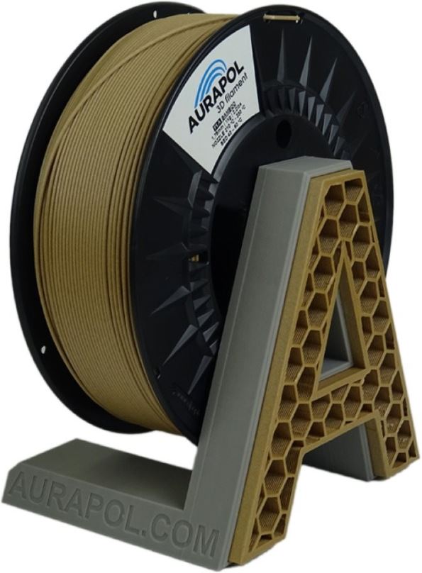 Filament AURAPOL PLA 3D Filament WOOD BAMBOO 1 kg 1,75 mm